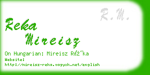 reka mireisz business card